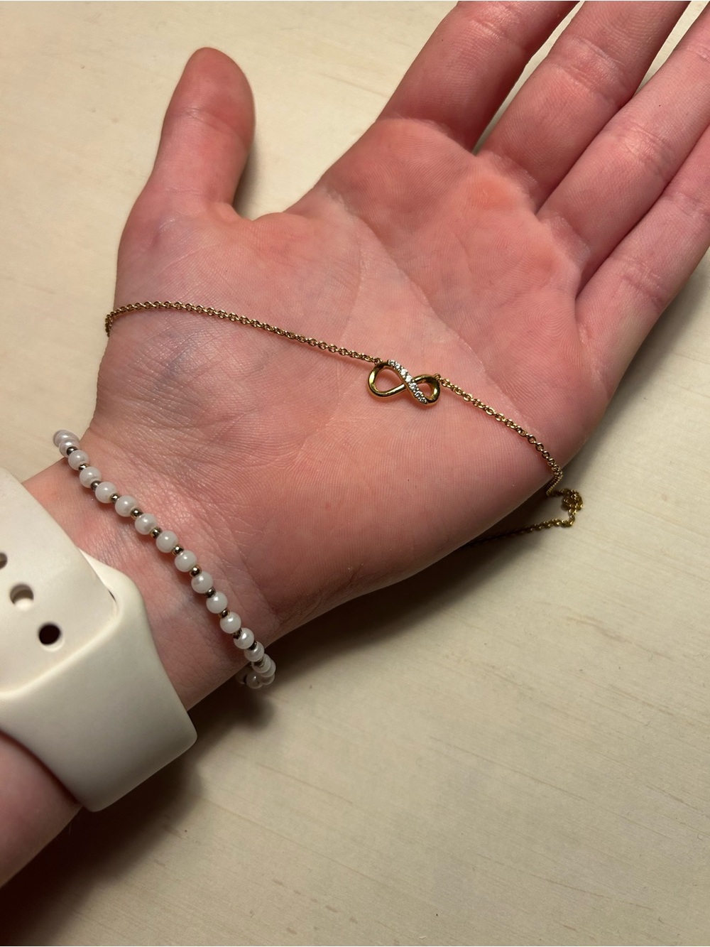 Gold Pandora Infinity Necklace (adjustable length)